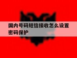 国内号码短信接收怎么设置密码保护