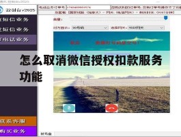 怎么取消微信授权扣款服务功能