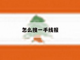 怎么搜一手线报