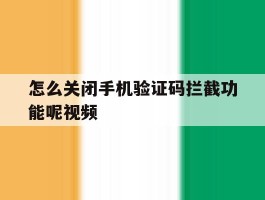 怎么关闭手机验证码拦截功能呢视频