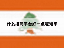 什么接码平台好一点呢知乎