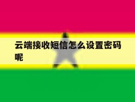 云端接收短信怎么设置密码呢