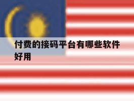 付费的接码平台有哪些软件好用