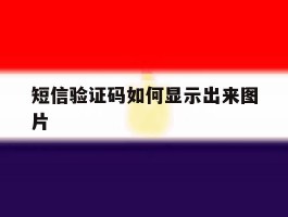 短信验证码如何显示出来图片