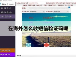 在海外怎么收短信验证码呢