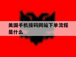 美国手机接码网站下单流程是什么