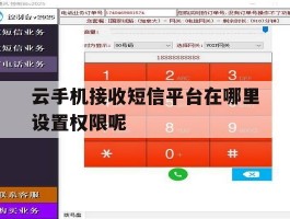 云手机接收短信平台在哪里设置权限呢