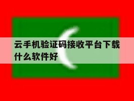 云手机验证码接收平台下载什么软件好