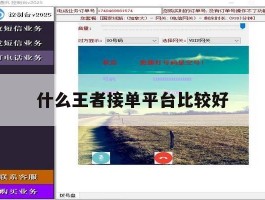 什么王者接单平台比较好