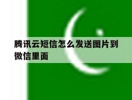 腾讯云短信怎么发送图片到微信里面