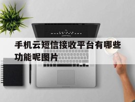 手机云短信接收平台有哪些功能呢图片的简单介绍