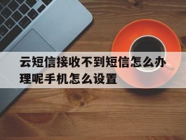 关于云短信接收不到短信怎么办理呢手机怎么设置的信息