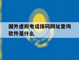 国外虚拟电话接码网址查询软件是什么的简单介绍