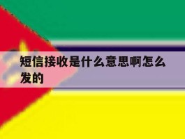 短信接收是什么意思啊怎么发的
