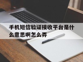 手机短信验证接收平台是什么意思啊怎么弄