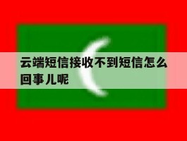 云端短信接收不到短信怎么回事儿呢