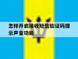 怎样开启接收短信验证码提示声音功能