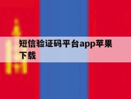 短信验证码平台app苹果下载