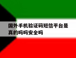 关于国外手机验证码短信平台是真的吗吗安全吗的信息