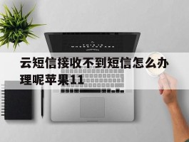 云短信接收不到短信怎么办理呢苹果11的简单介绍