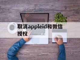 取消appleid和微信授权