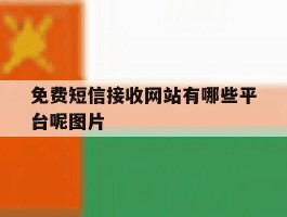 免费短信接收网站有哪些平台呢图片