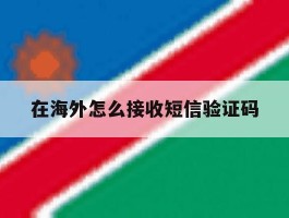 在海外怎么接收短信验证码