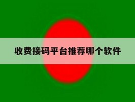 收费接码平台推荐哪个软件