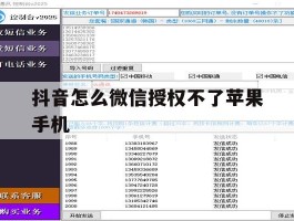 抖音怎么微信授权不了苹果手机