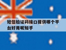 包含短信验证码接口提供哪个平台好用呢知乎的词条