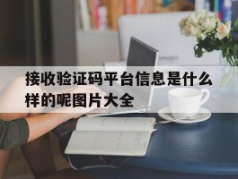 接收验证码平台信息是什么样的呢图片大全