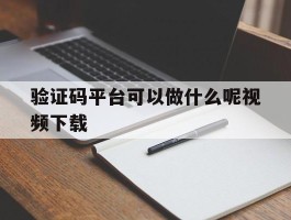 验证码平台可以做什么呢视频下载
