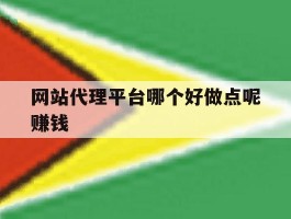 网站代理平台哪个好做点呢赚钱