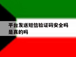平台发送短信验证码安全吗是真的吗