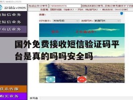 国外免费接收短信验证码平台是真的吗吗安全吗的简单介绍