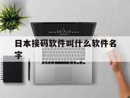 日本接码软件叫什么软件名字