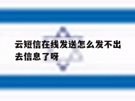 云短信在线发送怎么发不出去信息了呀的简单介绍