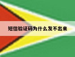 短信验证码为什么发不出来