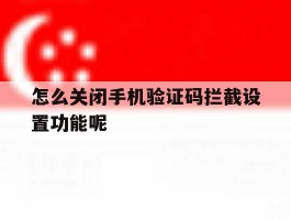 怎么关闭手机验证码拦截设置功能呢