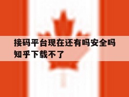 接码平台现在还有吗安全吗知乎下载不了