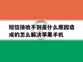 短信接收不到是什么原因造成的怎么解决苹果手机的简单介绍