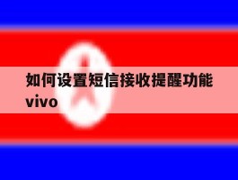 如何设置短信接收提醒功能vivo