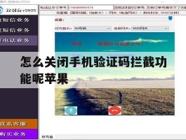 怎么关闭手机验证码拦截功能呢苹果