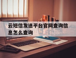 云短信发送平台官网查询信息怎么查询