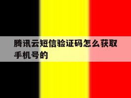 腾讯云短信验证码怎么获取手机号的